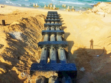 Reconstruction of Sheikh Radwan Stormwater Basin Sea Disposal Structure