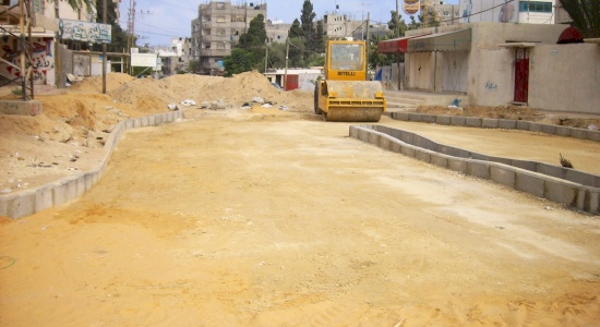 Paving a part of Al Nasser Street